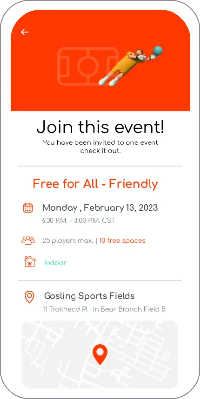 Match details screen